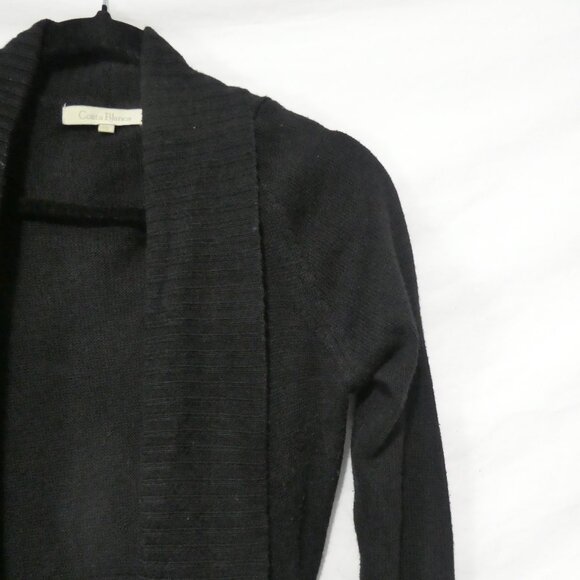 COSTA BLANCA | small | Black Open Front Knit Cardigan With Matching Belt - Picture 5 of 14